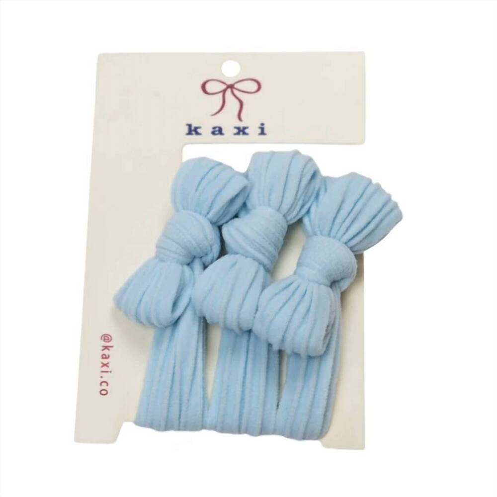 NEW KAXI slick back hair tie in baby blue